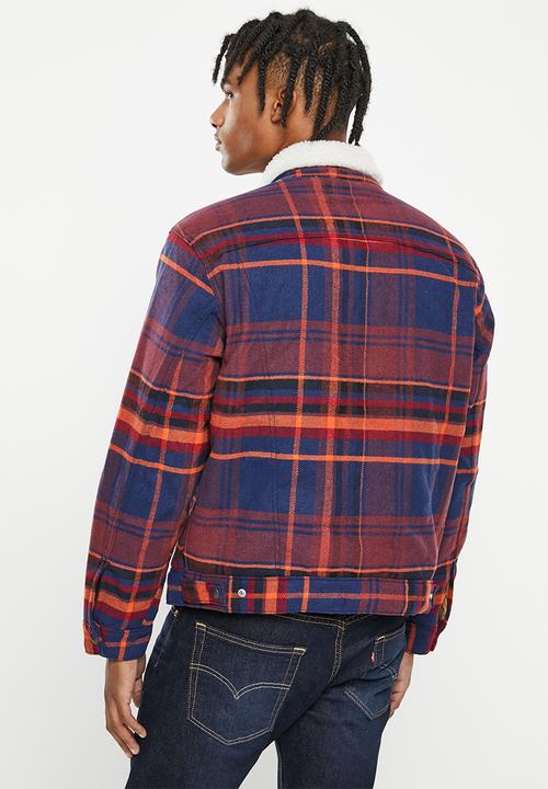 Levi’s® - Vintage sherpa trucker plaid pd5337 mb - paul plaid