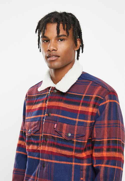 Levi’s® - Vintage sherpa trucker plaid pd5337 mb - paul plaid