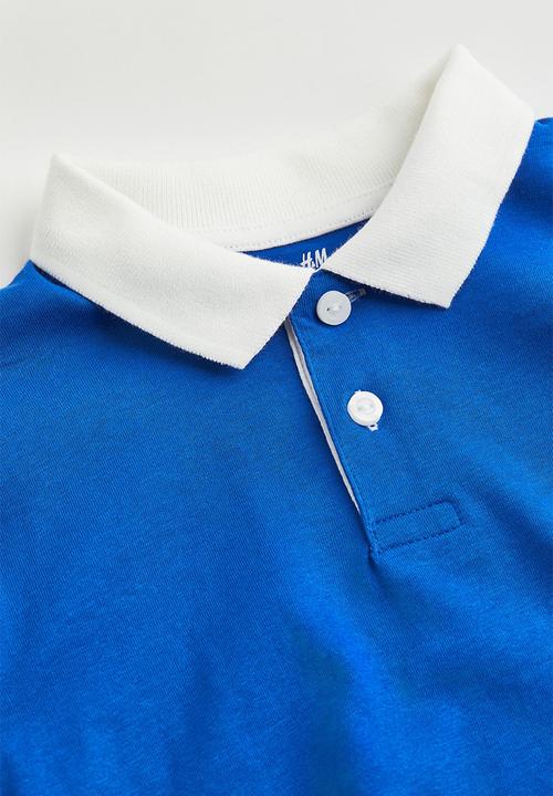 H&M - Cotton rugby shirt - cobalt blue