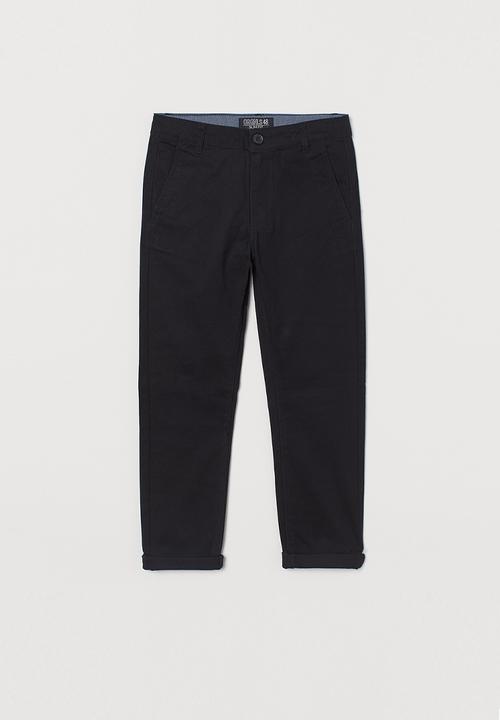 H&M - Slim fit chinos - black