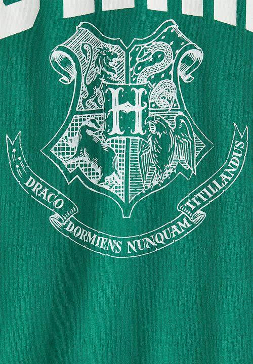 H&M - Printed cotton jersey pyjamas - green/harry potter