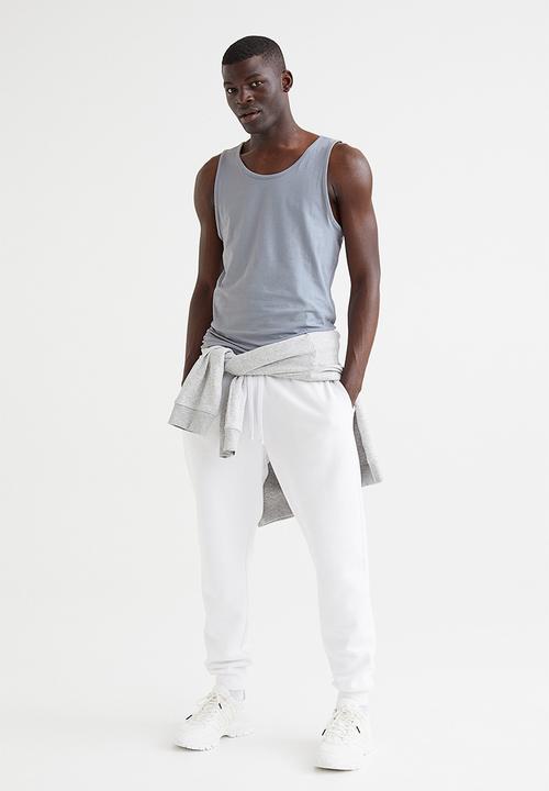 H&M - Cotton jersey vest top - grey