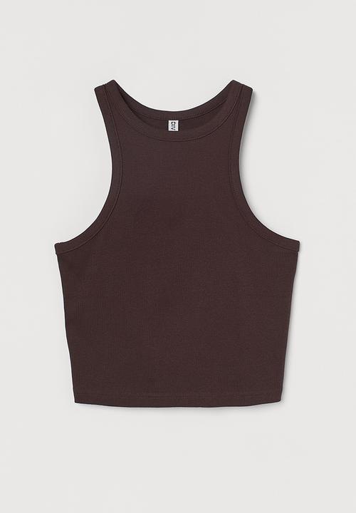 H&M - Ribbed vest top - brown