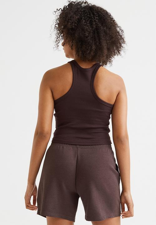 H&M - Ribbed vest top - brown