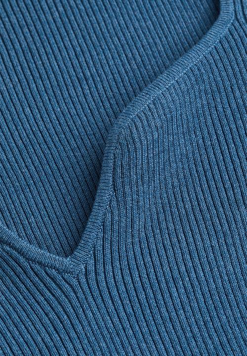 H&M - Rib-knit top - blue