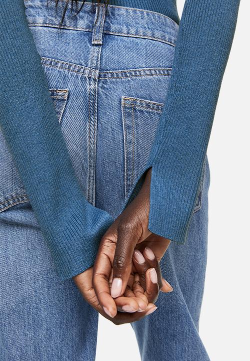 H&M - Rib-knit top - blue