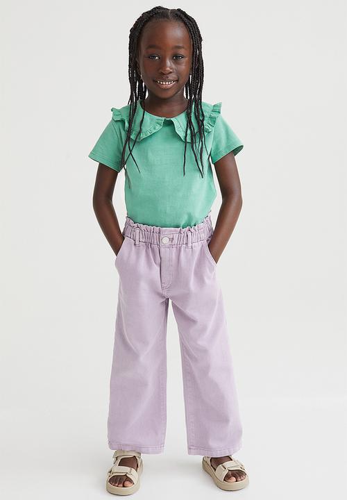 H&M - Collared T-shirt - green