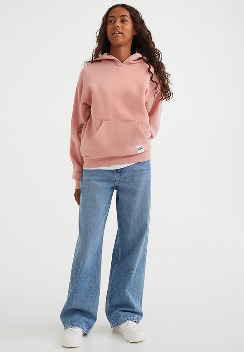 H&M - Oversized hoodie - light pink