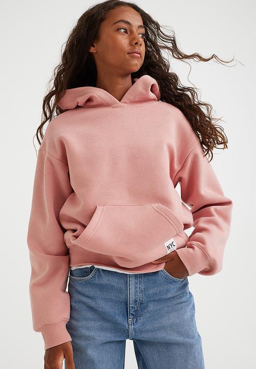 H&M - Oversized hoodie - light pink