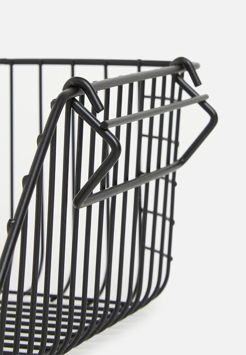 Excellent Houseware - Wire metal basket - black