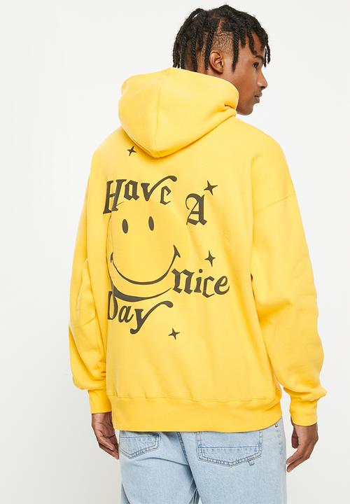 Factorie - Baggy smiley hoodie - lcn smi yellow/have a nice day