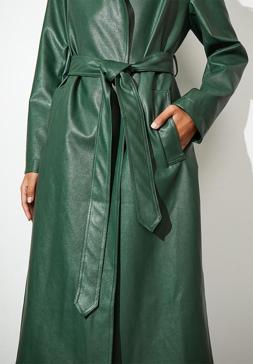 Superbalist - Pu trench - green