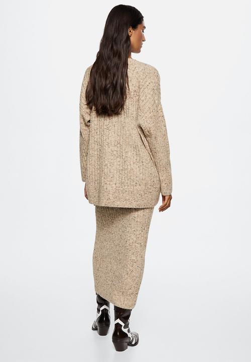 MANGO - Cardigan salty - medium brown