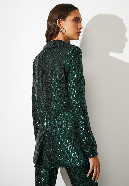 Superbalist - Sequin blazer - emerald