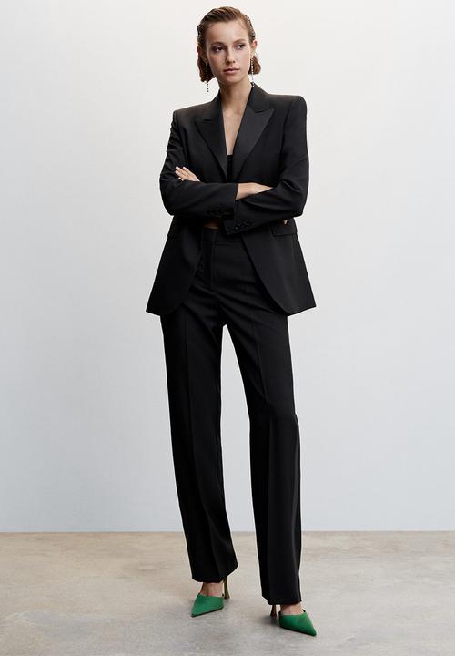 MANGO - Blazer smoking - black