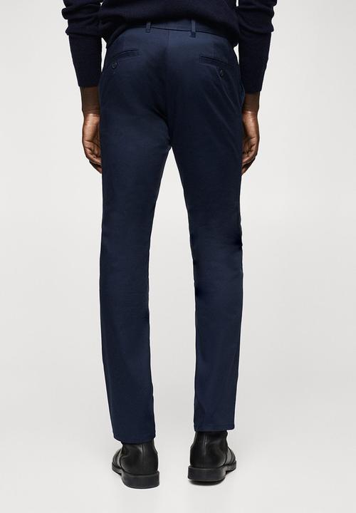 MANGO - Trousers graham - navy