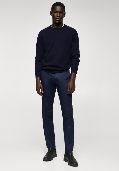 MANGO - Trousers graham - navy