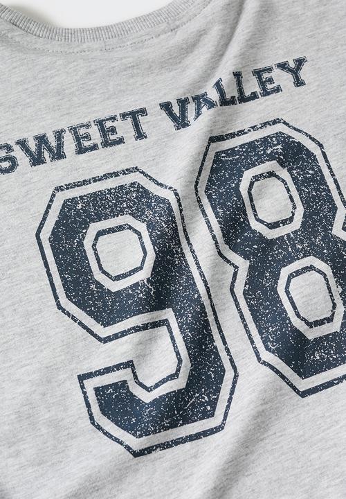 MANGO - T-shirt  sweet - grey