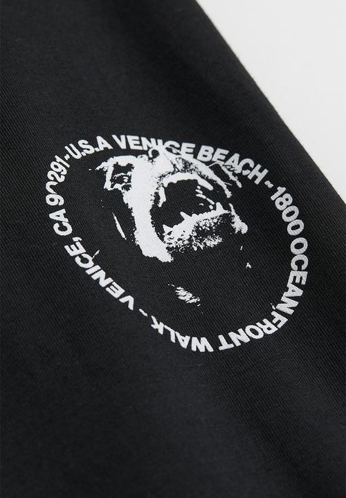 H&M - Printed t-shirt - black/dog
