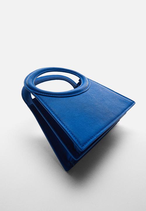 MANGO - Geometric bag - turquoise