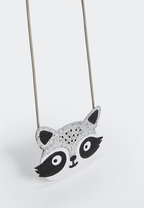 MANGO - Bag mapache - silver