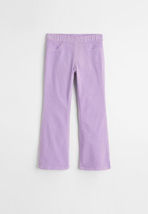 H&M - Flared corduroy trousers - purple