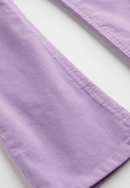 H&M - Flared corduroy trousers - purple