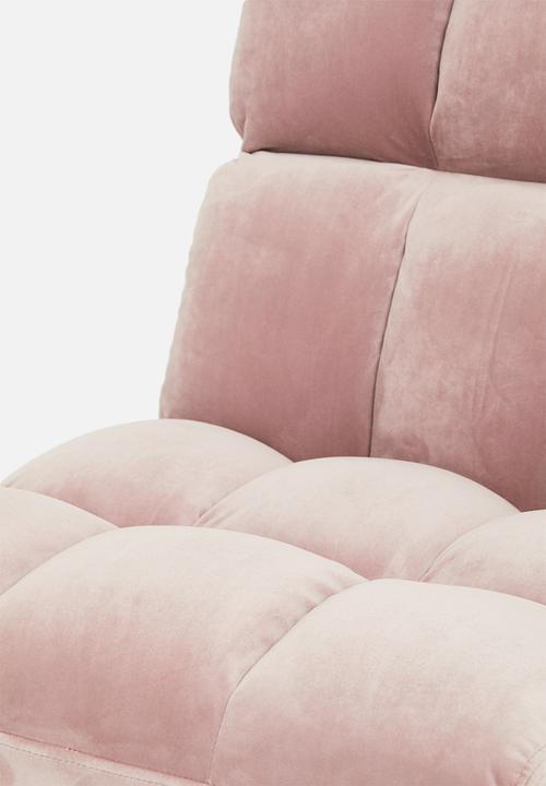 Sixth Floor - Alba lounge chair - soft pink