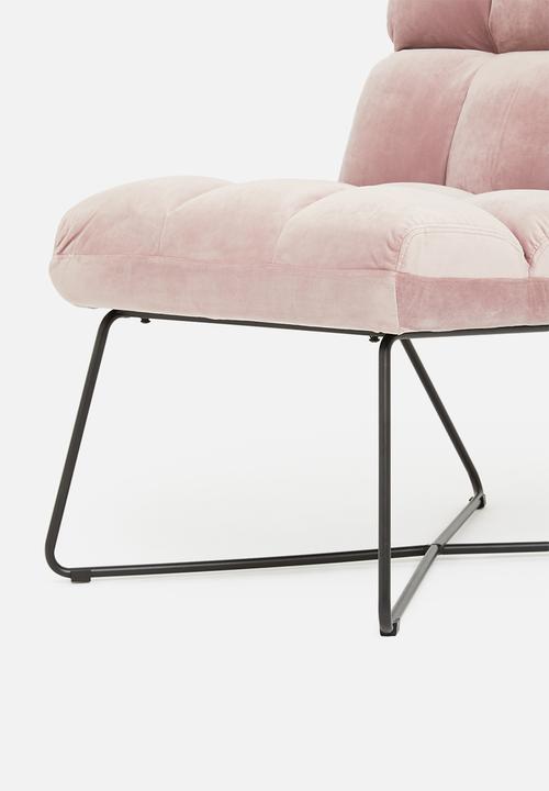 Sixth Floor - Alba lounge chair - soft pink