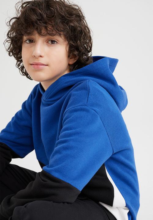 H&M - Oversized hoodie - blue & black