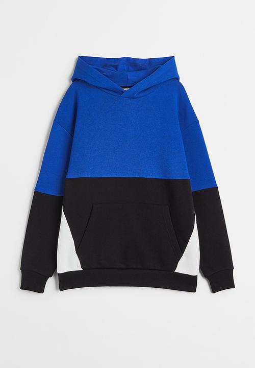 H&M - Oversized hoodie - blue & black