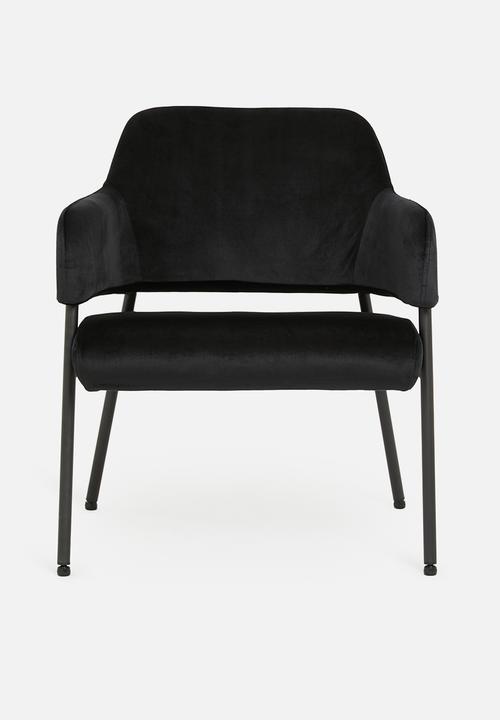 Sixth Floor - Lima lounge chair - black