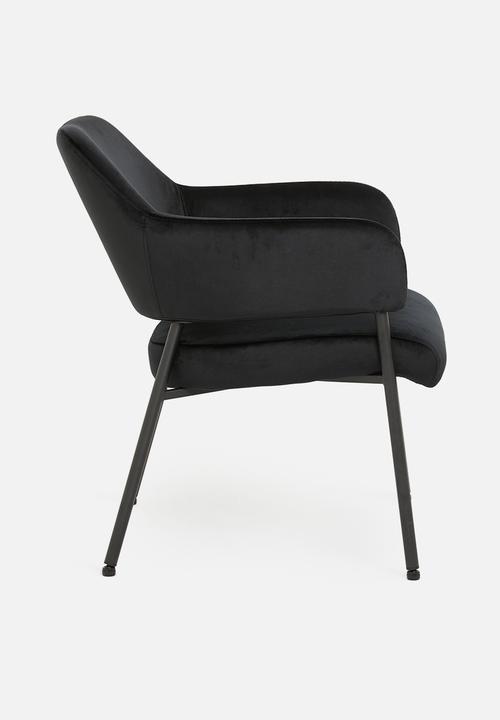 Sixth Floor - Lima lounge chair - black