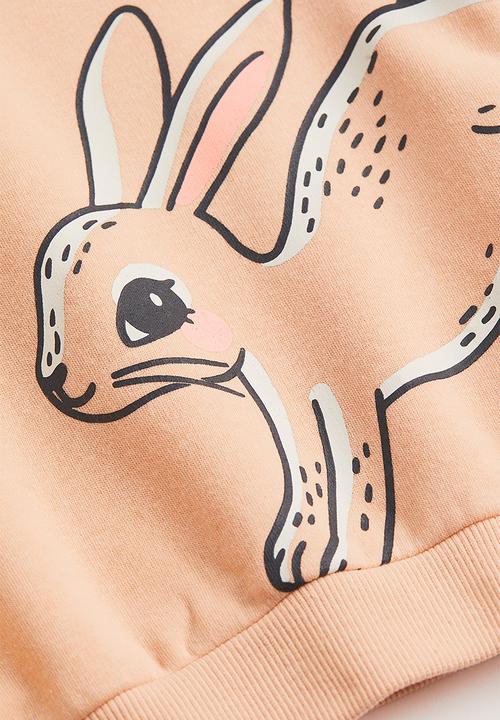 H&M - Printed sweatshirt - light beige/bunnies