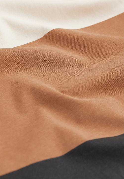 H&M - T-shirt - natural white/block-coloured