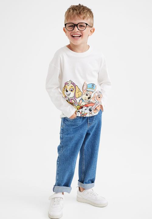 H&M - Printed cotton jersey top - white/paw patrol