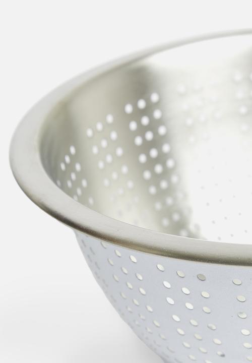 Excellent Houseware - Stainless steel colander - cream