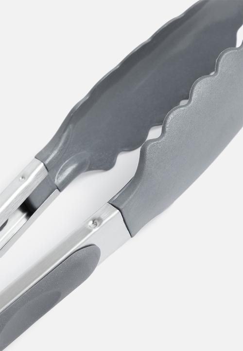 Excellent Houseware - Stainless steel tongs - antracite