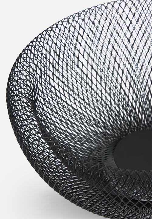 Excellent Houseware - Netted fruit basket - black