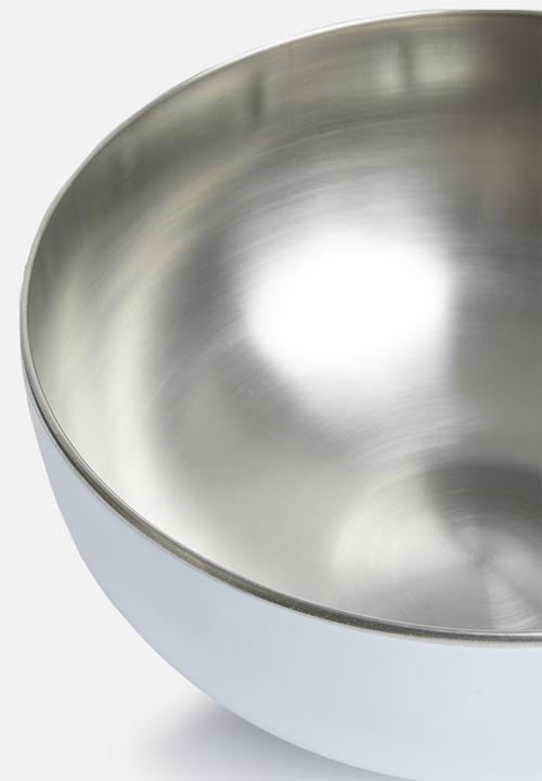 Excellent Houseware - Stainless steel bowl - cream white