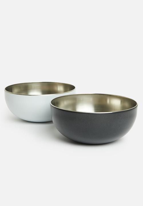 Excellent Houseware - Stainless steel bowl - anthracite