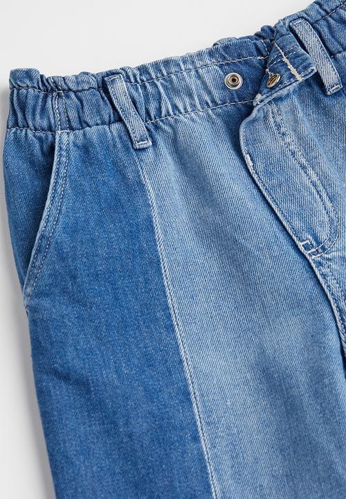 H&M - Wide fit jeans - denim blue/block-coloured