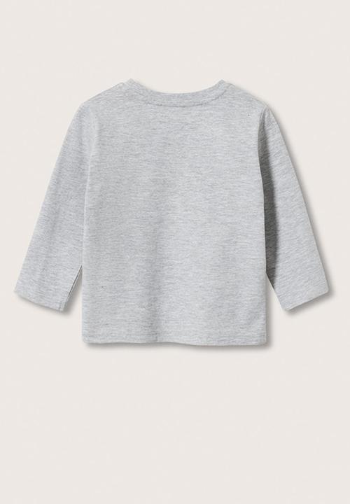 MANGO - T-shirt  marcos - grey