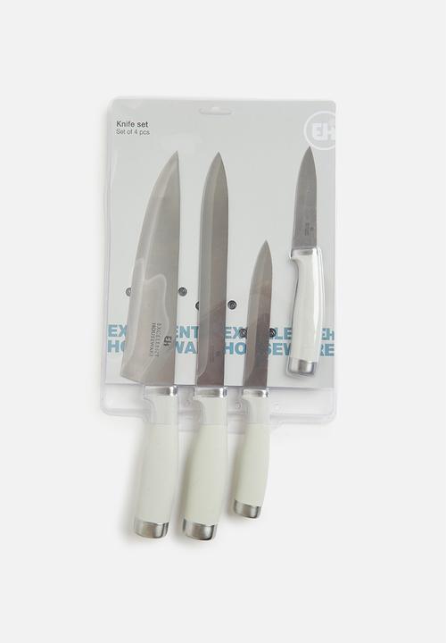 Excellent Houseware - Knife set - white