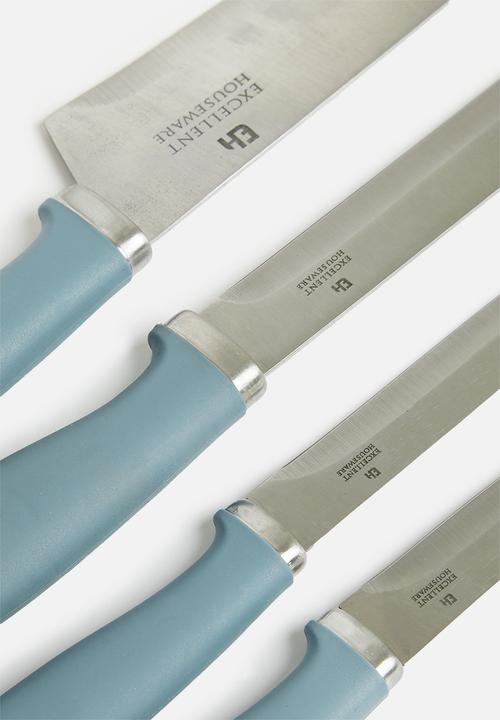 Excellent Houseware - Knife set - blue