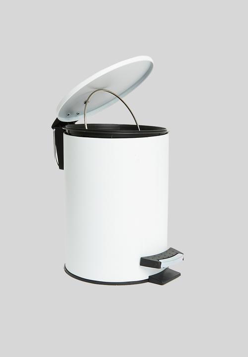 Bathroom Solutions - 3l pedal bin - white
