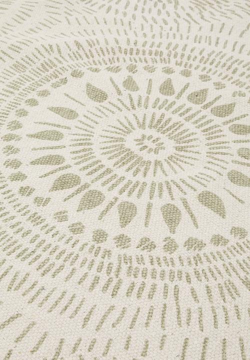 H&S - Sun printed rug - white