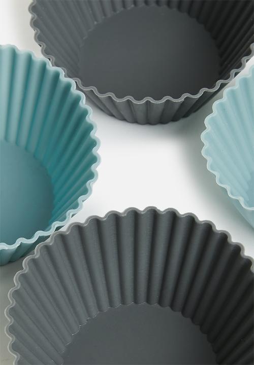 Excellent Houseware - Cupcake 8 piece cup set - charcoal