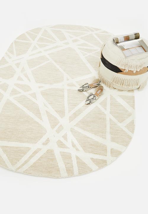 Sixth Floor - Oval angles rug - natural