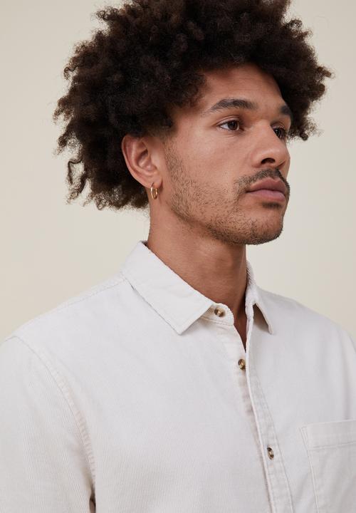Cotton On - Portland long sleeve shirt - bone cord